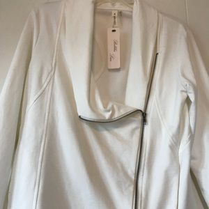 Lovely Ivory white zipped cardigan
